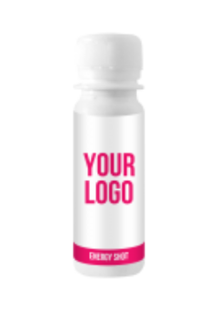 Custom branded energy shots