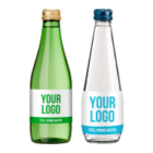 Promo custom label spring water - 330 ml glass bottles